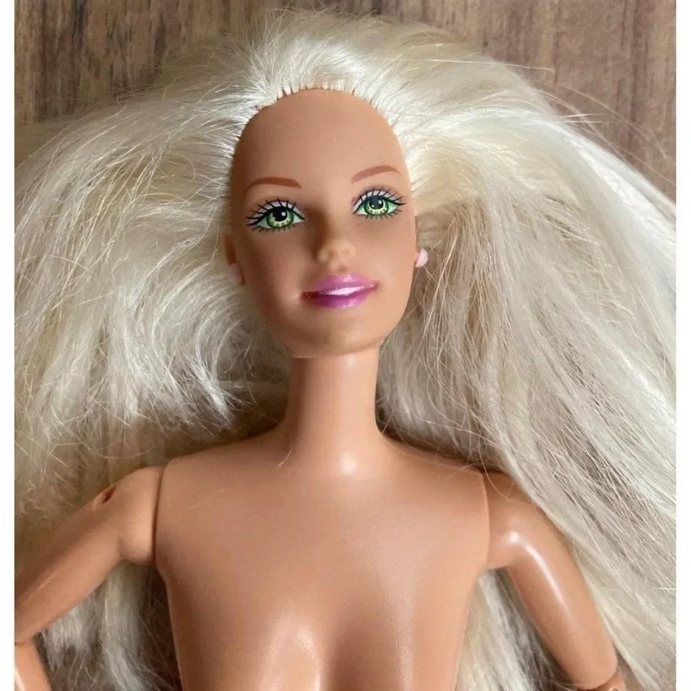 Mattel Barbie Doll 1998 Vintage Nude Lever on Back Moving Arms Articulated Arms